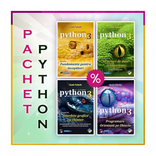 Pachet Python 3 - Toate cele 4 volume in format electronic (eBooks)