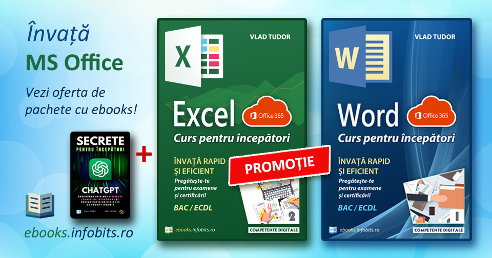 Pachet promotional - studiaza Word, Excel si ChatGPT